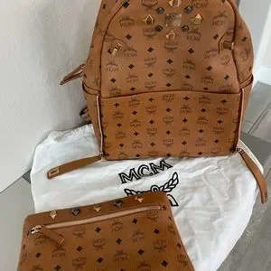 MCM | Bags | Mcm Visetos Studded Medium Dual Stark Backpack  display picture 1